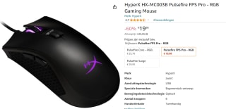 HyperX Pulsefire FPS Pro voor €19,98 bij Amazon