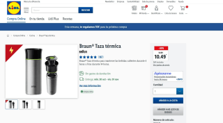 Taza termica 330ml marca Braun