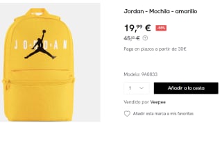 Mochila Nike Air Jordan por 19.99€