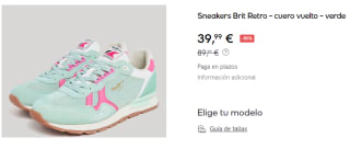 Zapatillas de Mujer Pepe Jeans Brit Retro por 39.99€