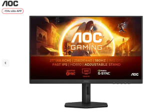 Monitor gaming AOC Q27G4XF 27" QHD 180 Hz 1 ms GtG IPS Adaptive Sync Antibrillo por solo 144,42€