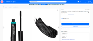 Máscara de pestañas L'Oreal Telescopic Lift Waterproof por $8.790