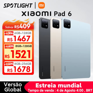 Tablet da Xiaomi, modelo Mi Pad 6 de 128GB - R$ 1.773,45