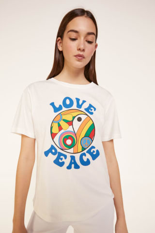 Camiseta Springfield Love Peace Mujer por 2,82€