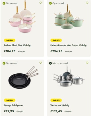 Tot 60% korting in de Greenpan SummerSale