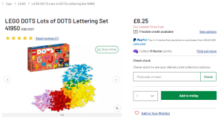 Grab Lego Dots Lots of DOTS from Argos as low as £8.25