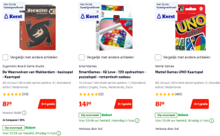 2+1 gratis op veel 999games spelletjes bij Bol