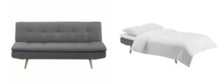 Canapé Clic-Clac Dakota 3 Places Gris à 107,60€