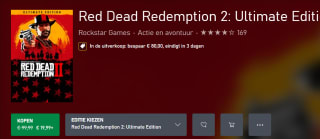 Red Dead Redemption 2: Ultimate Edition voor€19,99 in de Xbox store