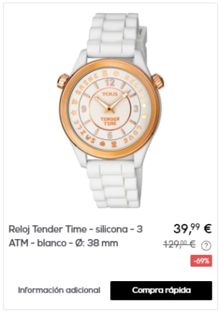 TOUS - Relojes por 39,99€