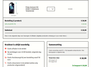 50% korting op alle Elektrische Tandenborstels bij Kruidvat