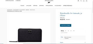 Portefeuille Mauboussin Je t'attends, je t'aime à 49€