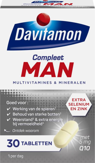 Davitamon Compleet Man 30 tabletten voor €5,70 bij Bol.com