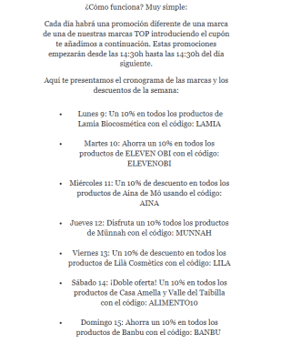 Recopilación de Descuentos exclusivos en Meetbio (cada día un descuento)