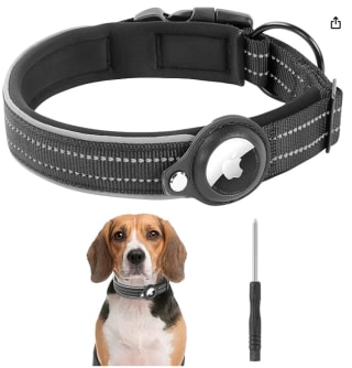 VSSHE Airtag hondenhalsband voor €8,39 bij Amazon.nl