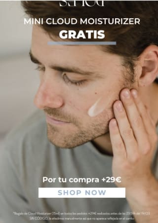 Regalo de mini cloud moisturizer por compras de +29€