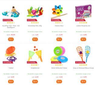 10% korting op buitenspeelgoed bij Lobbes