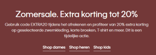 20% extra korting op de zomersale bij Calvin Klein
