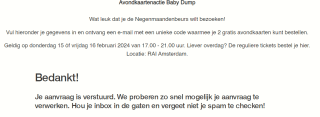 2 gratis 9 Maanden Beurs avondkaarten via Babydump