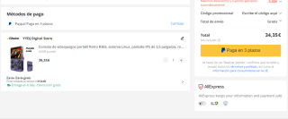 Consola videojuegos portátil Retro R36S 64GB por 34,35€