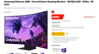 Samsung Odyssey ARK 55" curved gaming monitor voor €1699 bij Bol.com
