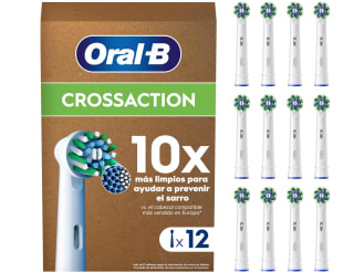Oral-B Pro CrossAction Recambios para Cepillo de Dientes Eléctrico Pack 12 Cabezales Originales por solo 29,95€