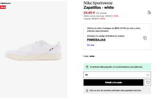 Zapatillas Nike Grandstand II Pinnacle por 27,96€