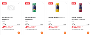 25% Xtra korting op San Pellegrino bij Colruyt