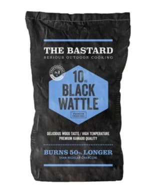 Houtskool Black Wattle 10kg The Bastard bij BBQ Experiencecenter