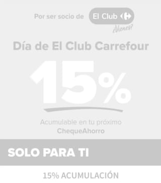Descuento hatsa 15% Día del club Carrefour 18 de febrero