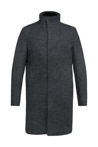 ESPRIT wolmix heren jas antraciet voor €33,94 dmv code bij Otrium