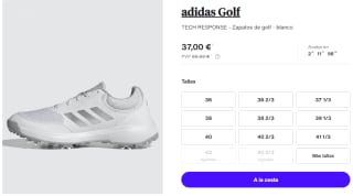 Zapatillas de Golf para Mujer adidas TECH RESPONSE por 37€