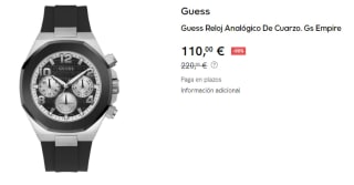 Reloj Analógico De Cuarzo. Guess Gs Empire por 110€
