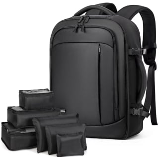 Mochila Viaje Cabina Avion 40x20x25 con 6 Bolsas Organizadoras por solo 29,10€