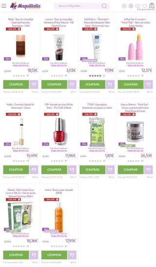 SuperFlash con hasta -70% desde Maquillalia.