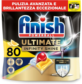 Finish Ultimate All in 1 Infinity Shine Citroen Vaatwastabletten - 80 Stuks voor €10,99 bij Amazon