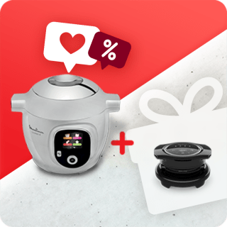 Pack Web Cookeo CE854B10 + Extra crisp à 199,99€