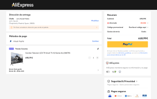 Cecotec televisor LED 75 Smart TV A3 Series ALU30075S por 618,99€