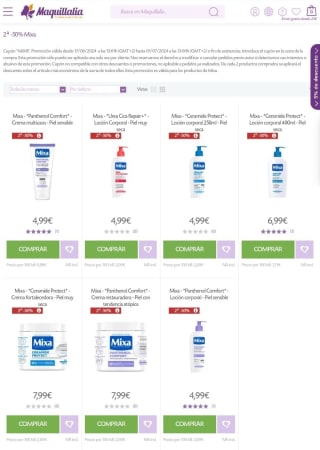 -50% de Descuento en la Segunda Unidad de Mixa.