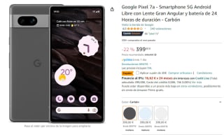 Móvil Google Pixel 7a de 8GB/128GB por 329,15€