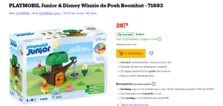 PLAYMOBIL Junior & Disney Winnie de Poeh Boomhut - 71693 voor €28,79 bij Bol.com