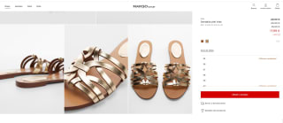 Sandalia piel tiras por 17,99€