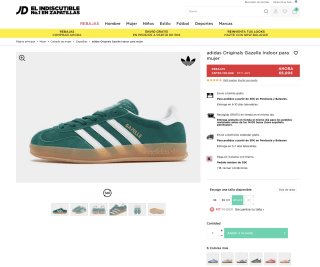 Zapatillas Adidas Originals Gazelle Indoor Mujer por solo 52€