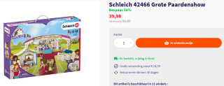 Schleich Grote paardenshow voor €39,98 bij Top1Toys