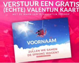 Gratis Valentijnskaart na aanmelden nieuwsbrief bij Paracentrum Texel