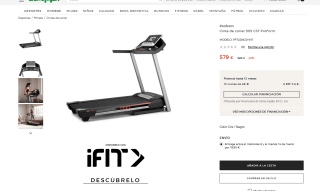 Cinta de correr 505 CST ProForm PFTL59420-INT por 579€