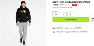 The North Face trui - Drew Peak Cro hppdie voor €29,99 bij Sprinter