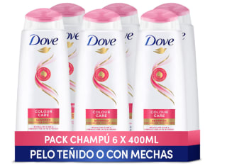 Pack de 6 Champú Dove Protección del Color 400ml por 14,49€