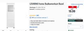 LIVARNO home Badkamerkast Basel voor €19,99 in de Lidl webshop
