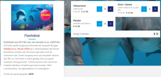 Entreeticket Boudewijn Seapark voor €19,50 via Tripper